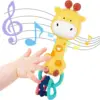 Baby Musical Rattles 0-12 Months Baby Teething Toys with Music and Light  Infant Educational Learning Toy Teethers Newborn Gift 1