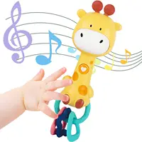 Baby Musical Rattles 0-12 Months Baby Teething Toys with Music and Light  Infant Educational Learning Toy Teethers Newborn Gift 1