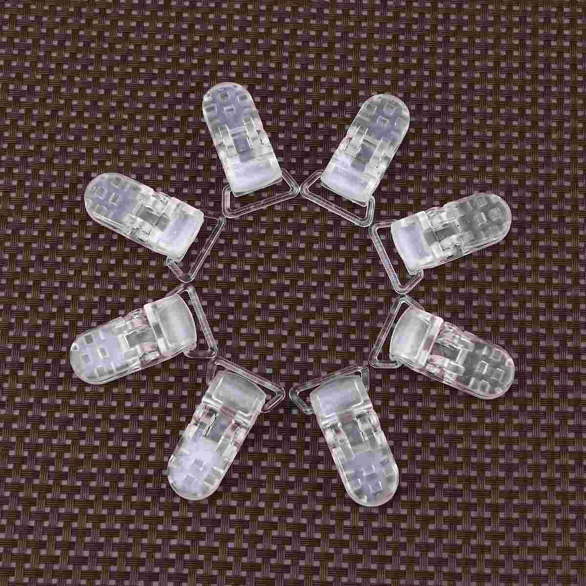 

10 шт., Т-образные пластиковые клипсы для детской соски