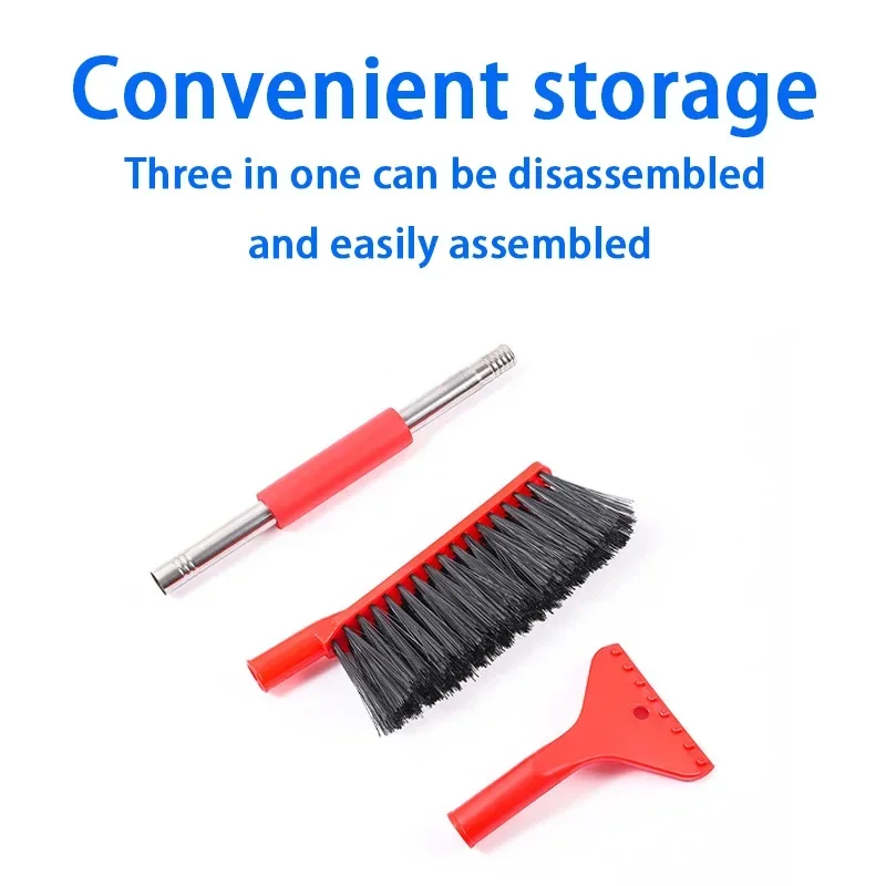 Snow Brush and Detachable Ice Scraper for Car Scratch-Free Bristle Head Tough Ice Scraper Vehicles Truck For Car Cleaning Snow