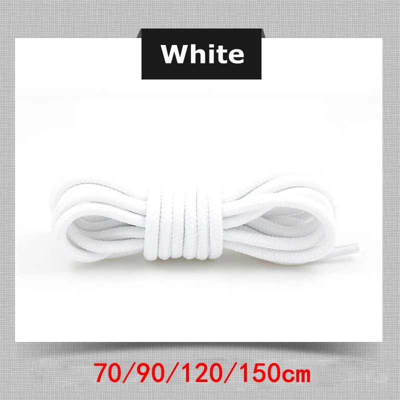 Vibrant Polyester Round Shoelaces for Sneakers and Boots - Multiple Lengths Available