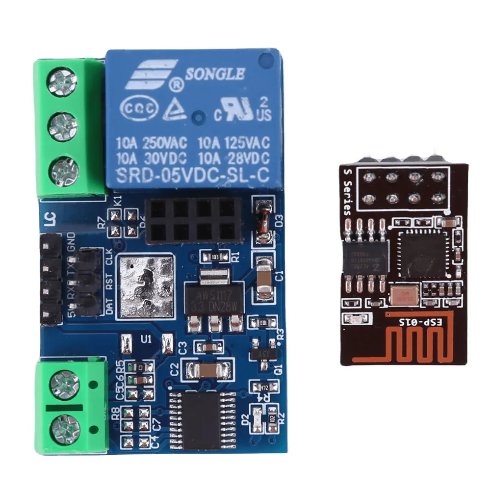 1 2 4 웨이 WiFi 제어 릴레이 보드 5V/12V ESP8266 WIFI 네트워크 릴레이 스위치 모듈 Arduino와 호환 가능