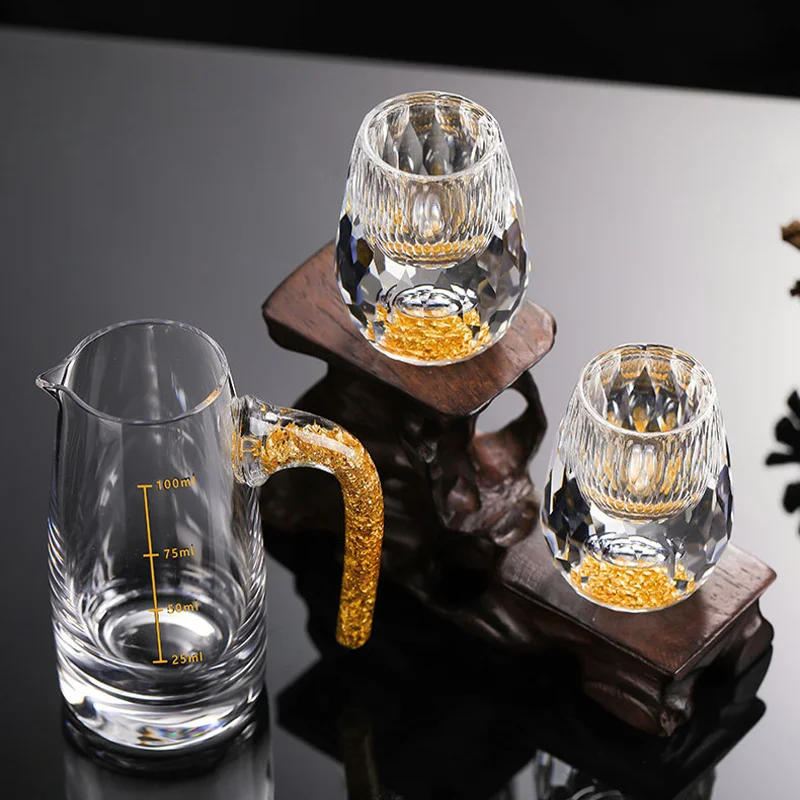 かき　ガラス製 石けりセット　レトロ　ラスター　エンボス　マーブル　石蹴り Lead-free Crystal Glass Gild Built In 24K Gold Leaf Small