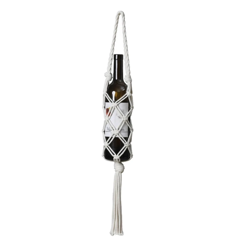 

Handwoven Wine Bottle Holder Wine Bag, Cotton Water Bottle Wine Bottle Bottle Holder,