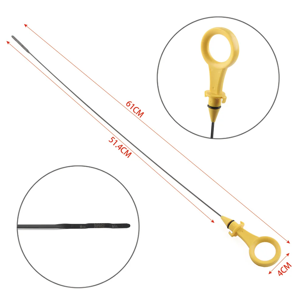 610mm Car 2.0T Engine Oil Dipstick For Audi A3 A4 A5 Q3 Q5 TT For VW Beetle CC EOS Jetta Passat Tiguan 06J115611F
