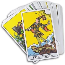 

Tarot Original Deck 78 Cards Fate Divination Astrology Board Games Full English with Guidebook Beginners Card Game Deck Toy