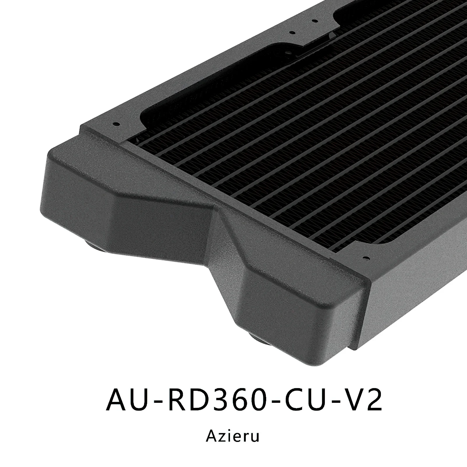 Bykski-copper Radiator Azieru Au-rd360-cu-v2 360 mm 3x120 mm Refrigeração a Água - Imagem 4