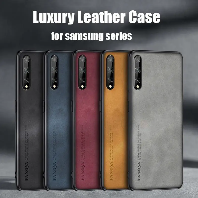 Luxury Sheepskin Leather Phone Case - Premium Men's Back Cover