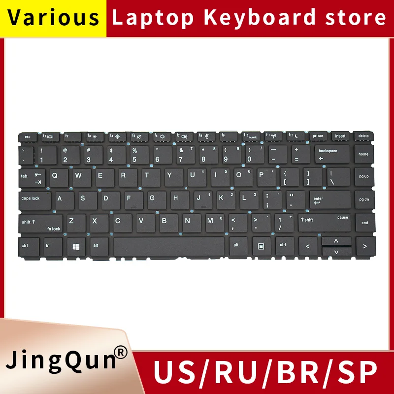 

US/RU/Russian Laptop Keyboard for HP ProBook 440 G6 G7 445 G6 G7 HSN-Q15C Q24C Q21 66 PRO 14 G2/G3 with Backlit