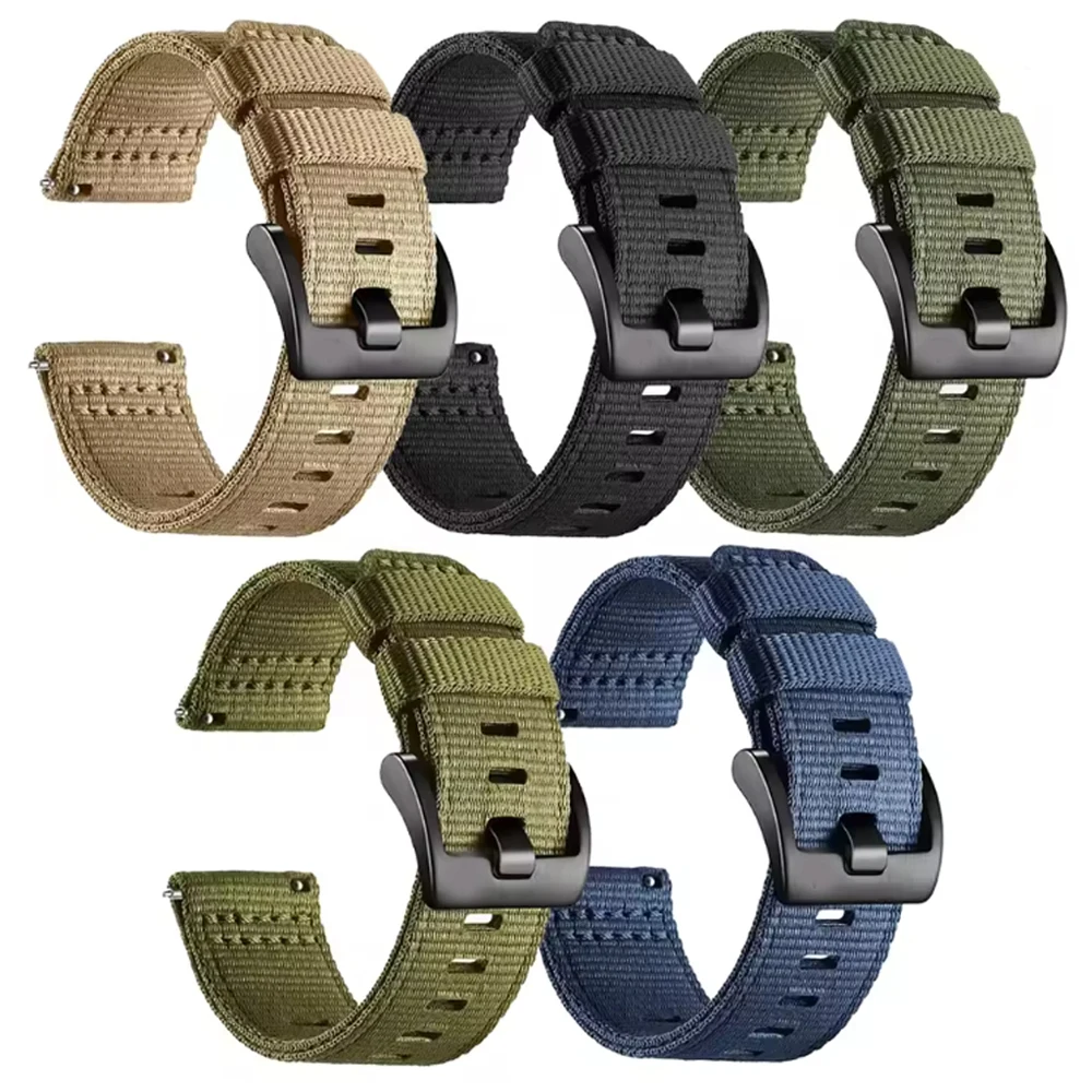 Nylon Sport Watch Band Replacement - 24mm Wristband Bracelet