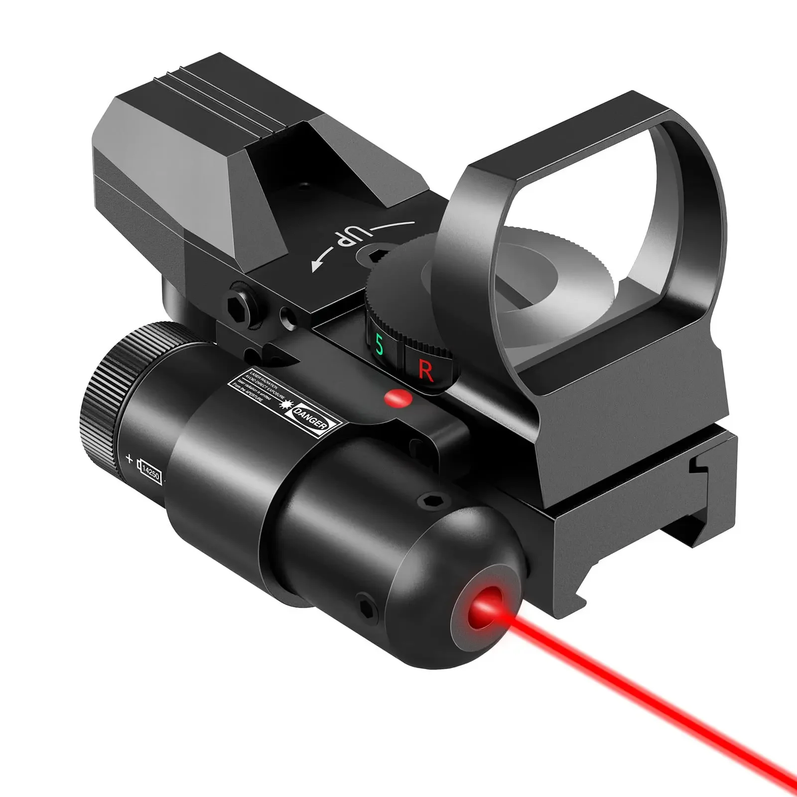 

Tactical 4 Reticle Optics Red Dot With Red Green Laser Sight For 20mm Picatinny Weaver Rail Hunting Accessories