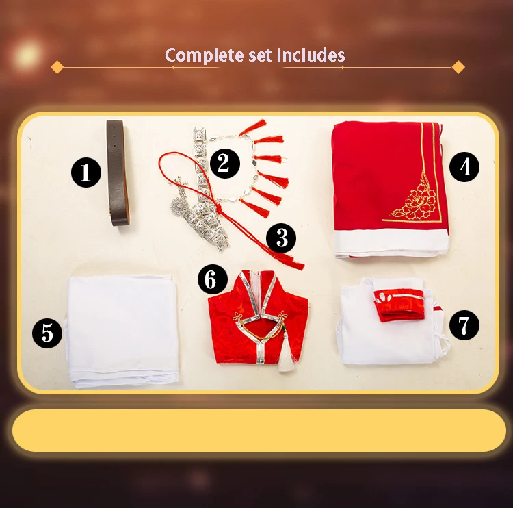 Tian Guan Ci Fu (Heaven Official's Blessing) Hua Cheng Cosplay Costume with Wig for Adults (Unofficial)