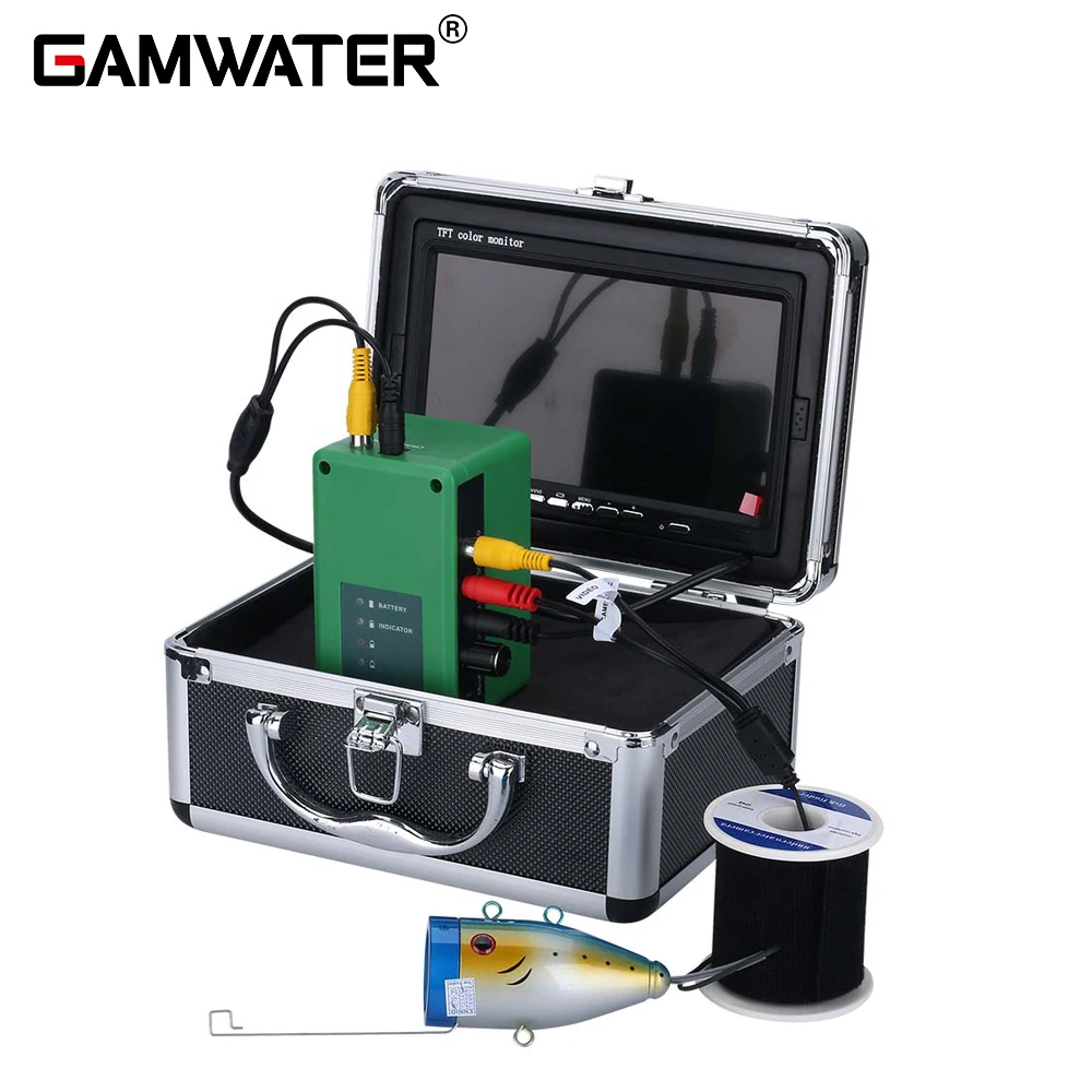 

Winter DVR Underwater Fishing Camera Kit 7 Inch Nightvision Monitor With 30pcs IR+White LEDs 15M/30M/50M Cable For Ice/Sea/River