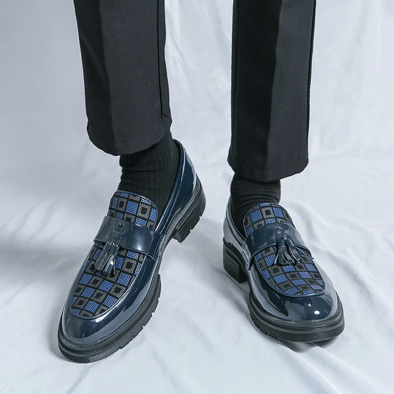 Leather Shoes For Men Business Formal Dress Tenis De Hombre Moccasins Mokasin Tenis Caballero Designer fashion