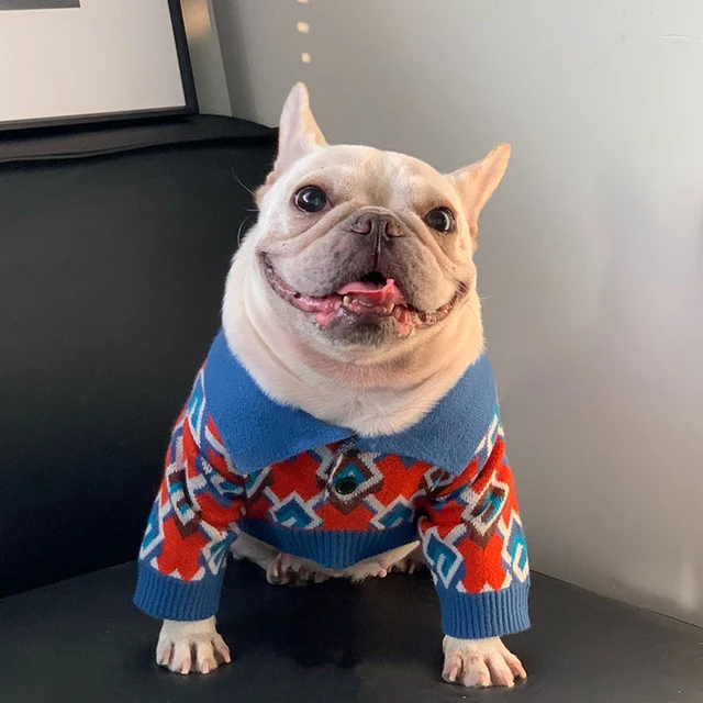 Dog Pullover Sweater, French Bulldog Sweaters