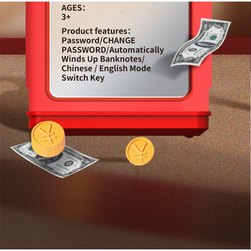 Description Picture 3 of itemPiggy Bank Moneybox Saving Alcancias Safe Deposit Security Box For Money Banks Save Piggie Coin 10000 Savings Electronic