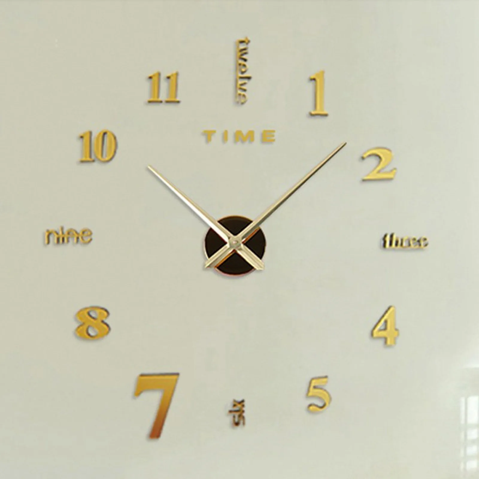 Wall Clock 3D Wall Clock Large 3D Wall Clock Luminous Classic Wall Clocks DIY Digital Clock Watches Stickers Silent for Home Living Room Table
