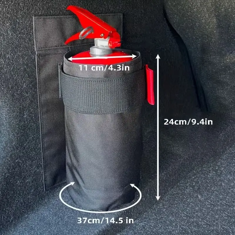 1pc Car Fire Extinguisher Organizer Trunk Storage Bag, Backseat Storage thumbnail 3