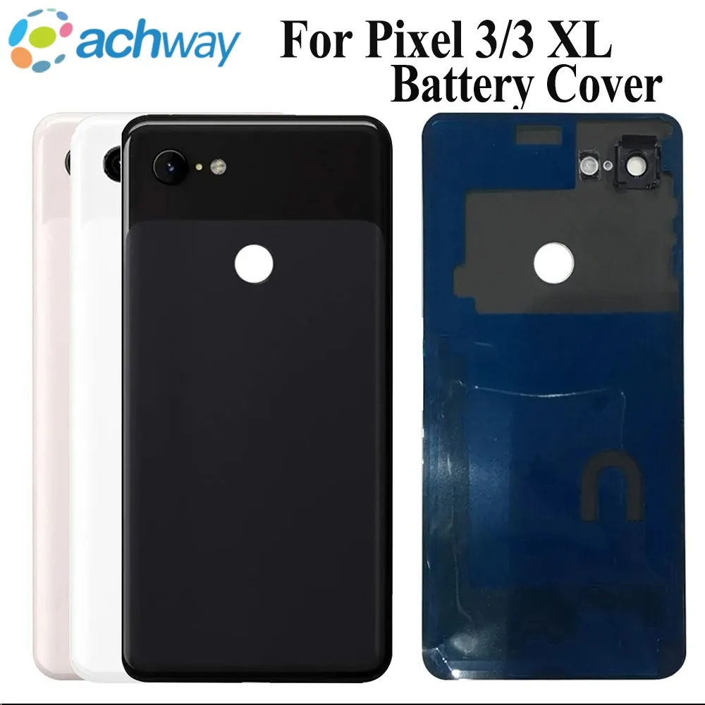 

Задняя крышка батарейного отсека для Google Pixel 3 XL, Задняя стеклянная крышка, детали для замены батарейного отсека Google Pixel 3