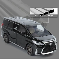 1:24 Lexus LM300 MPV Alloy Car Model Diecast Metal Vehicles Car Model High Simulation Sound and Light Children Toy Gift With Key 2
