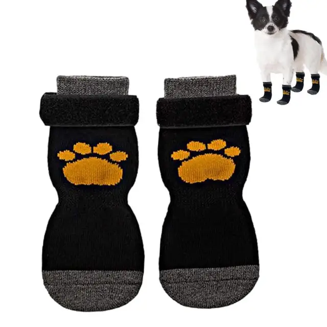 4Pcs Socks For Dogs Anti-Slip Puppy Socks Paw Protector With Adjustable  Strap For Small Dogs Double Side No-Skid Puppy Socks - AliExpress