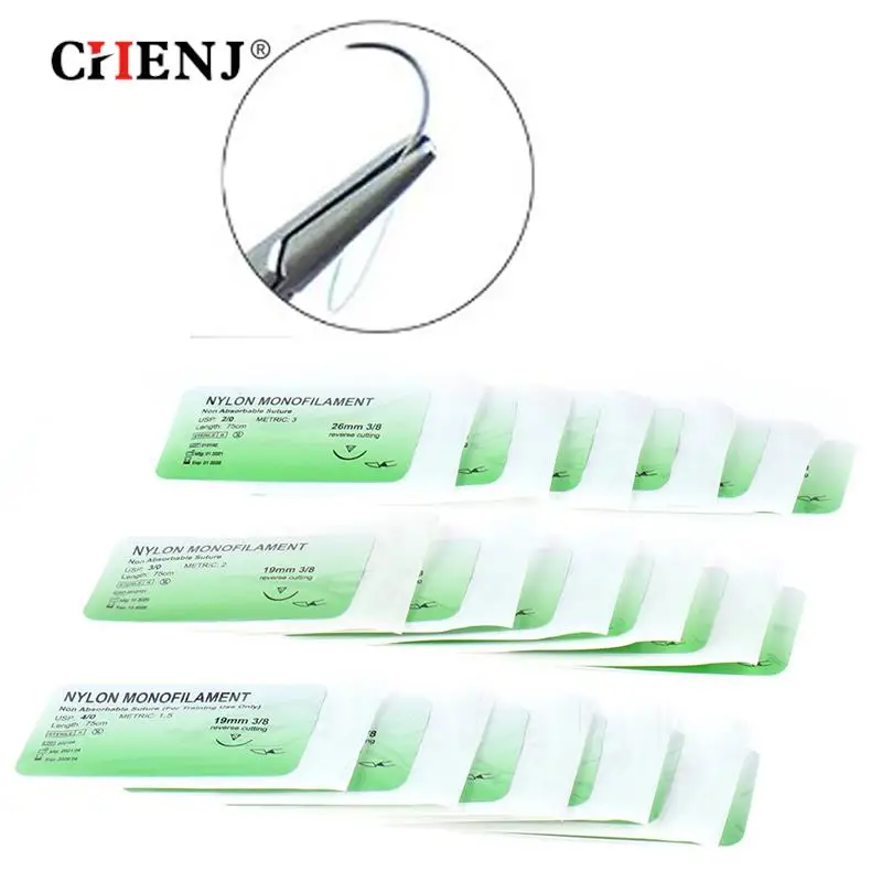 

6 шт., медицинские одноразовые нити, 2,0/3,0/4,0