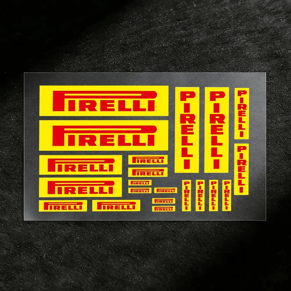 PIRELLI 모토 스티커 자동차 바디 범퍼 창문 오토바이 노트북 벽 비닐 데칼 자동차 튜닝 액세서리