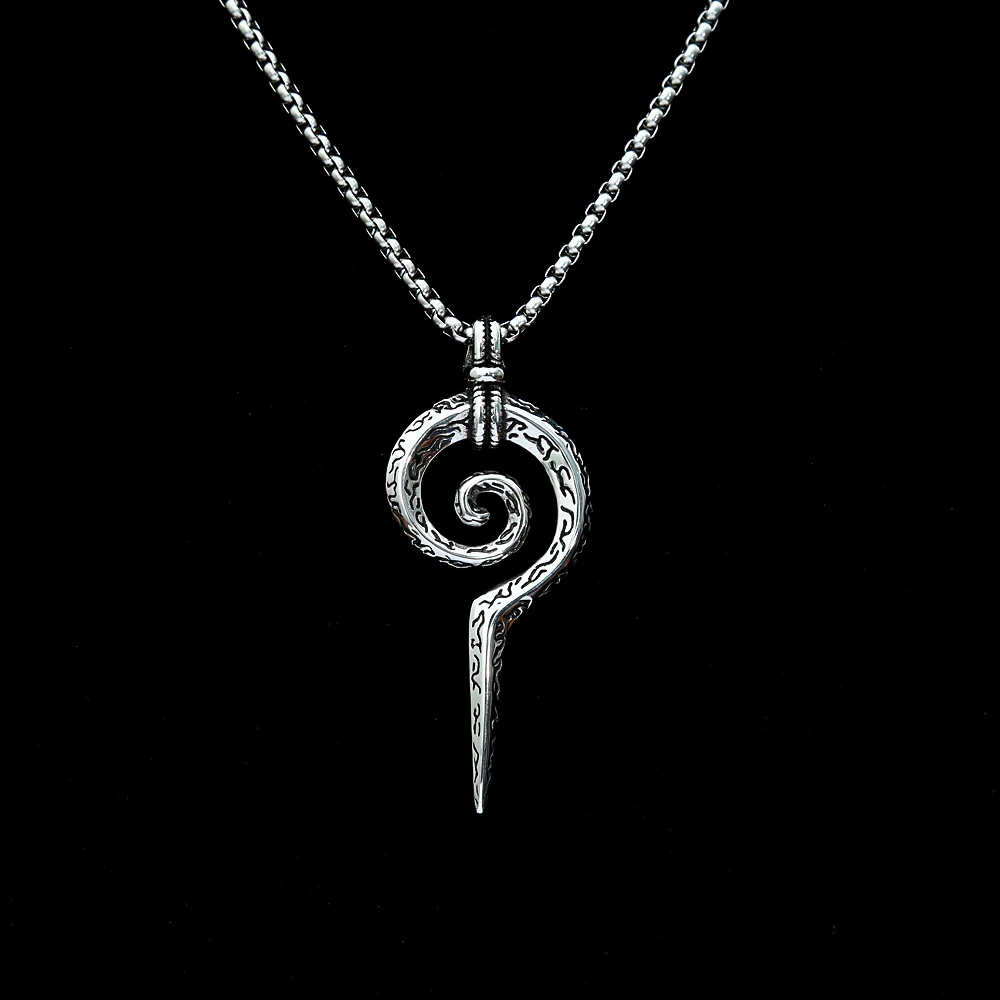 Retro Maya Totem Snake Scettro Collana Per Uomo Donna Acciaio Inossidabile Antico Ciondolo Animale Gioielli Regali Dropshipping