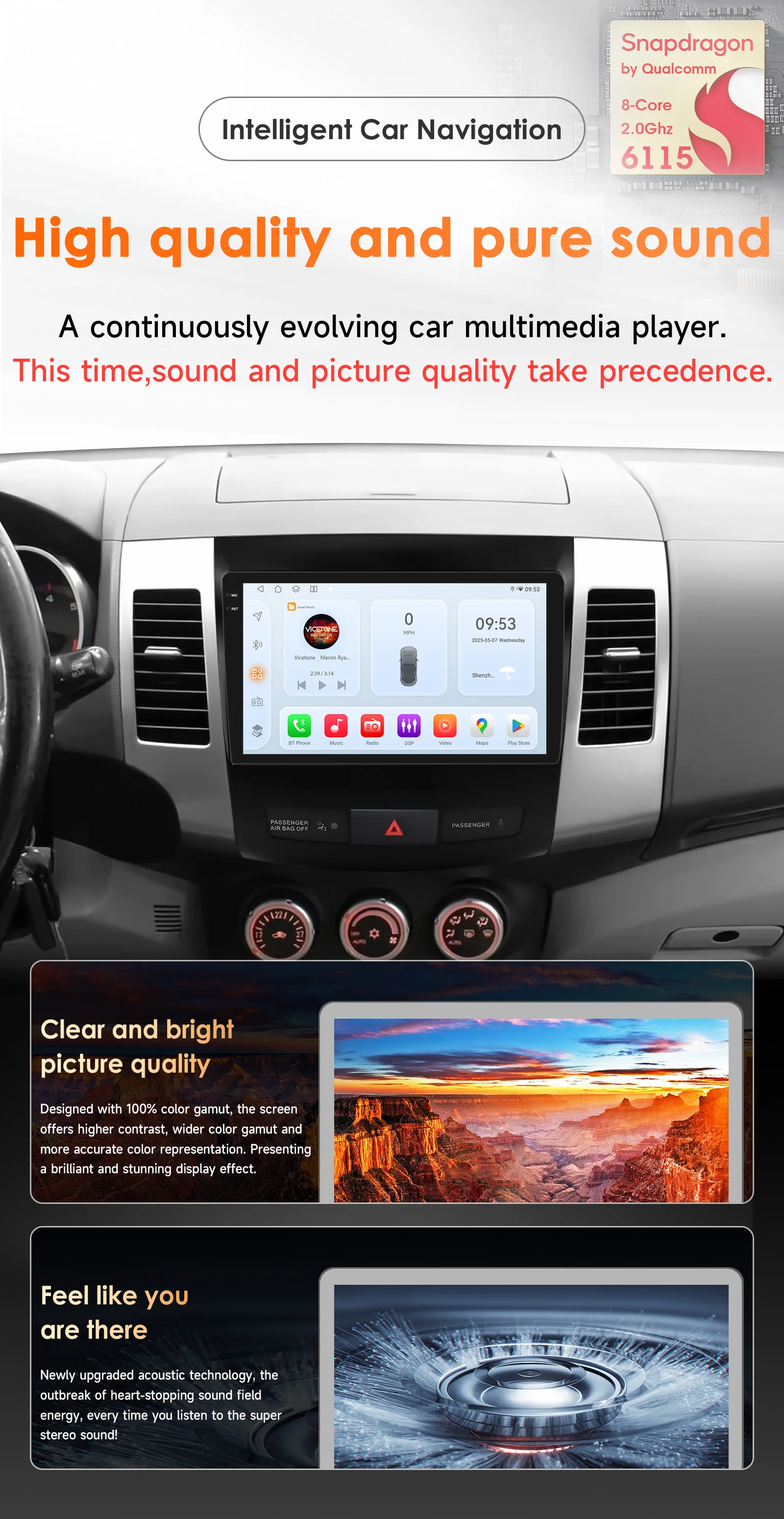 9 ZOLL Auto Intelligente Systeme für Peugeot 4007 Mitsubishi Outlander 2 für Citroen C-Crosser Auto Radio multimedia Player – Detail 2