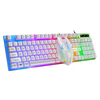 Rainbow Backlit Wired Keyboard and Mouse 1