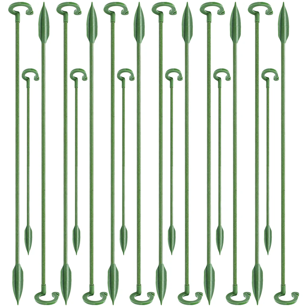 

40 Pcs Flower Pots Flower Stakes Sticks Potted Rod Bracket Pole Butterflies Orchid Ring Holders