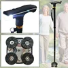 Folding Trekking Poles T-handle Hiking 5 Modes Adjustable Anti-Slip Poles Cane Old Man Crutches Stick Cane Crutch with LED Light 1