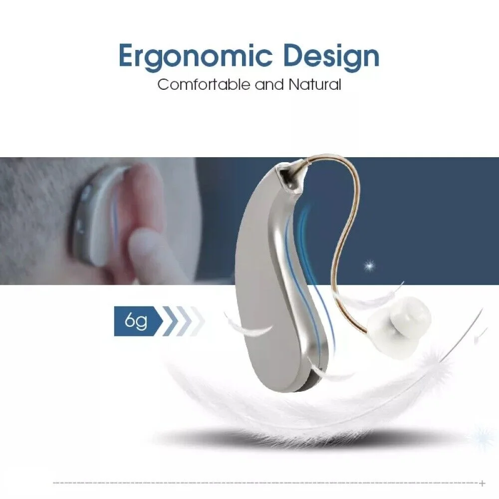 Rechargeable Digital Hearing Aid Enhancer Invisible BTE Ear Aids High-Power UK 4