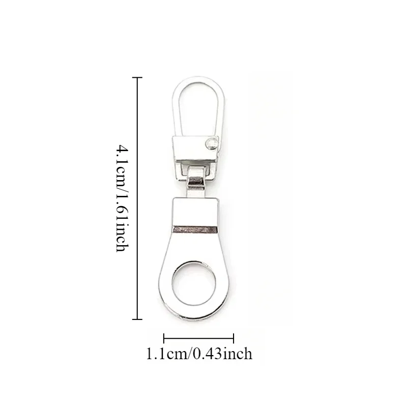 5pcs Removable zipper head metal zipper head outerwear backpack pendant DIY sewing and repair accessories