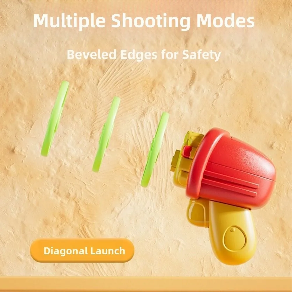 2 in 1 Gyro Flying Disc Launcher Soaring Propeller Rotating Gyro Novel Design Sport Style Kids Luminous Toy Children Play Toy