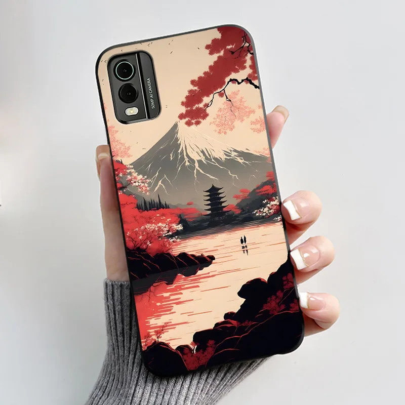 Astronaut Pattern Shockproof Black Jelly Case with Soft Bumper Cover