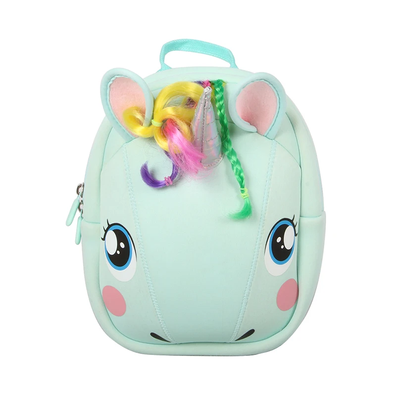 Baby Girl Backpack Toddler Girl Backpack 3D Unicorn Cartoon Travel Pre School Bag for Kid Backpacks with Safety Leash 1-5 Years