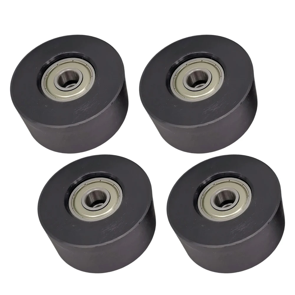 4Pcs Rowing Machine Bearing Wheel Trainer Gear Smooth Water Rowing Machine Seats Wheel Seats Cushion Moving 45x21x8mm New