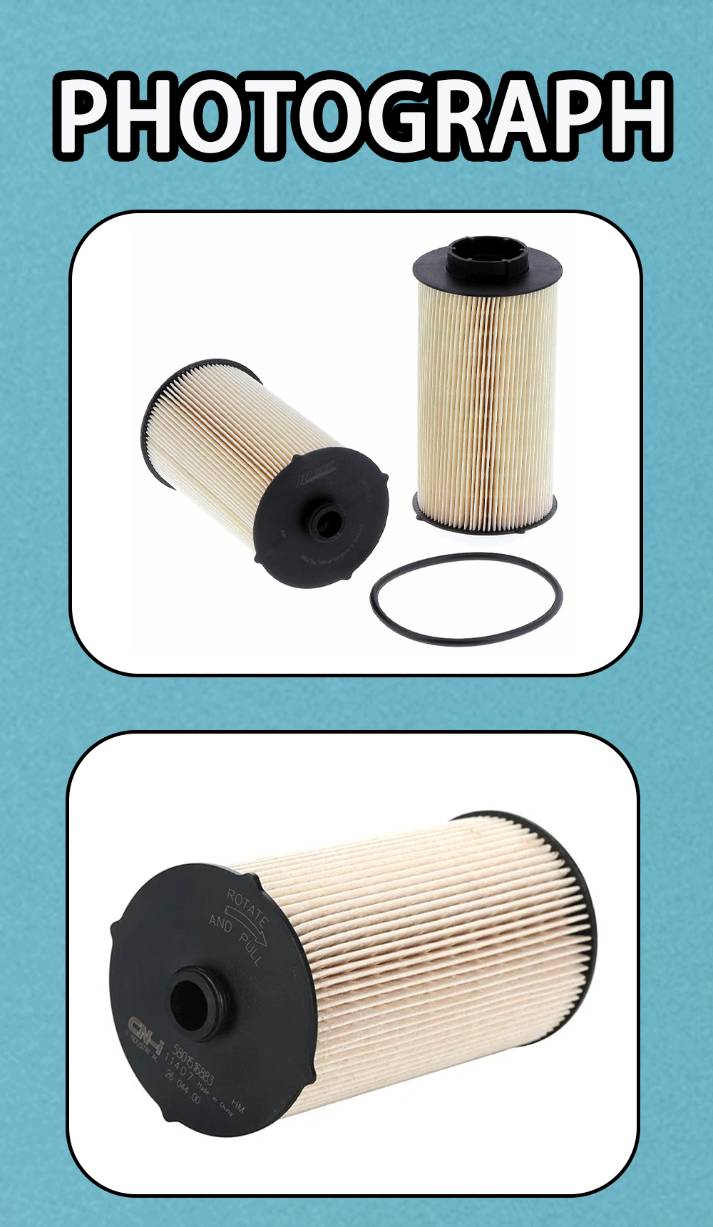 Fuel filter Assembly 84572242 5801439821 FF5858 5801516883