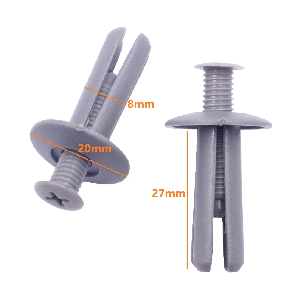 20Pcs 8mm Loch Erweitert Universal-Automotive Auto Fender Kunststoff Fastener Rivet Clip Schraube Expansion Schnalle Für Alle Autos