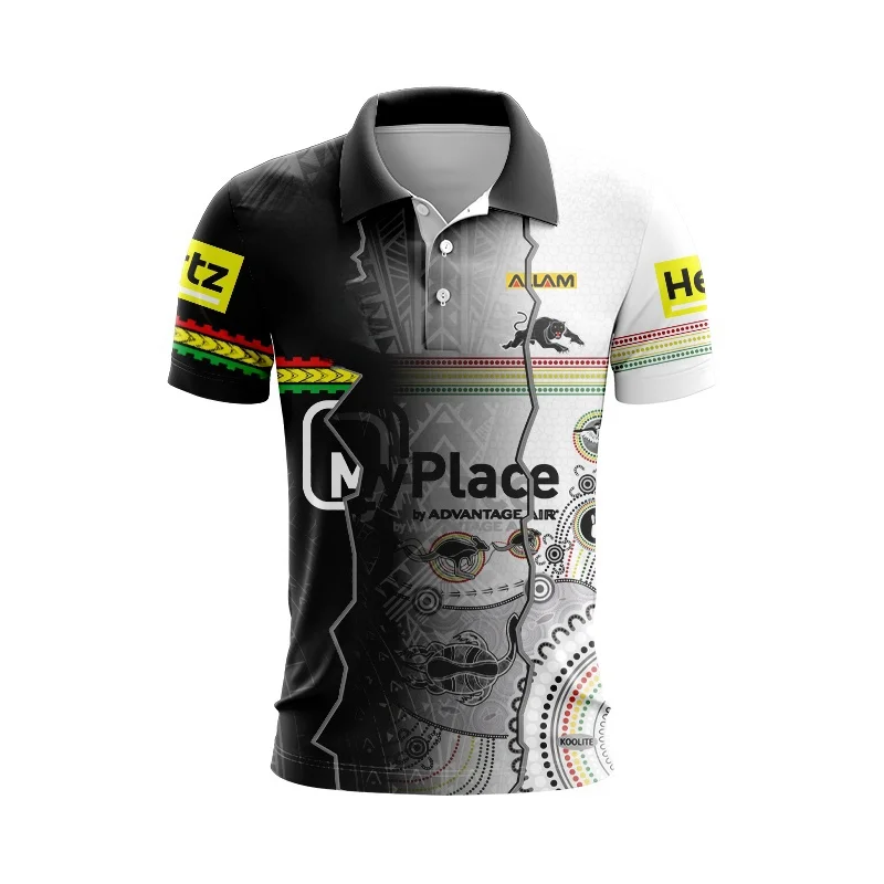 thumbnail image 1 of Camiseta de prensa de los Penrith Panthers de POLO 2024, color gris, 1 of 5