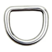10 Pieces 5mm/4mm/3mm Diameter Forged 316 Stainless Steel Welded D Ring Boat Hardware Rigging Kayak Boat Accessories Marine Surf 1