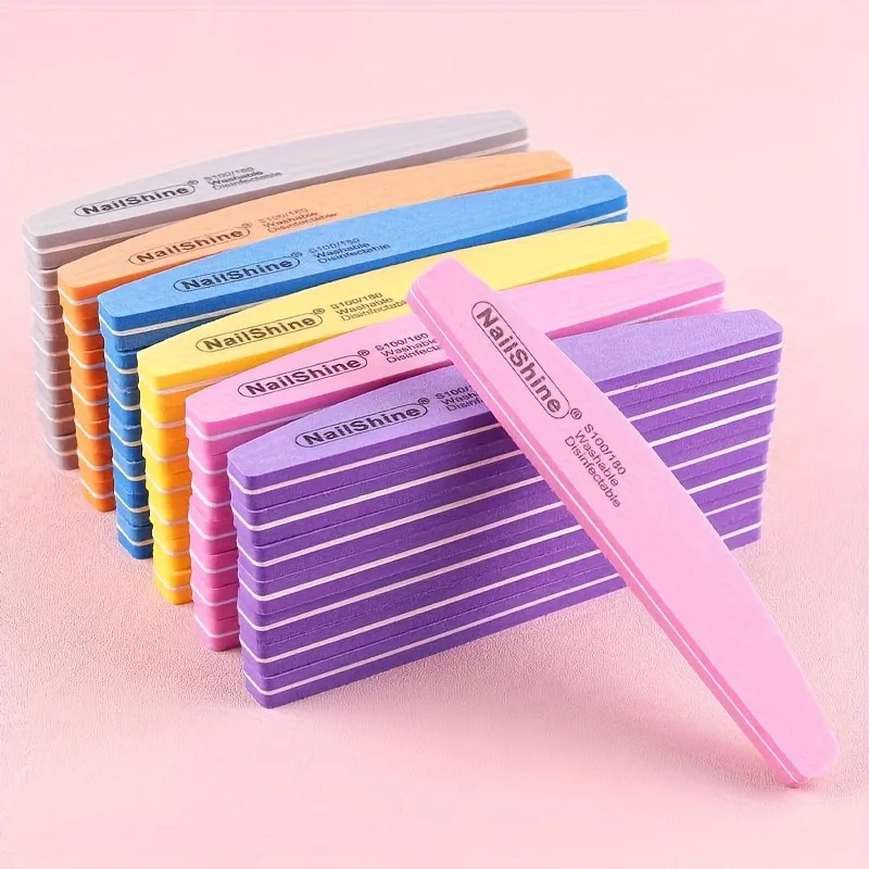 Professional Double-Sided Colorful Nail Buffer and Polishing Block