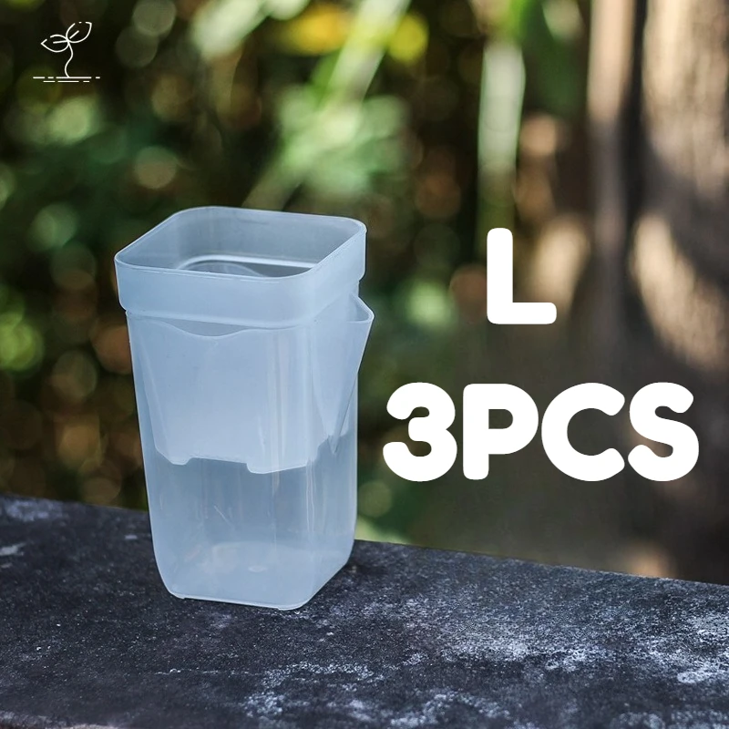 15-Piece Translucent Self-Watering Seedling Planters with Reservoir