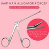 Medical Ear Wax Endoscope Earwax Cleaning Remover Tong Hartmann Micro Alligator Crocodile Forceps Nose Cleaner Clip TweezersTool 3