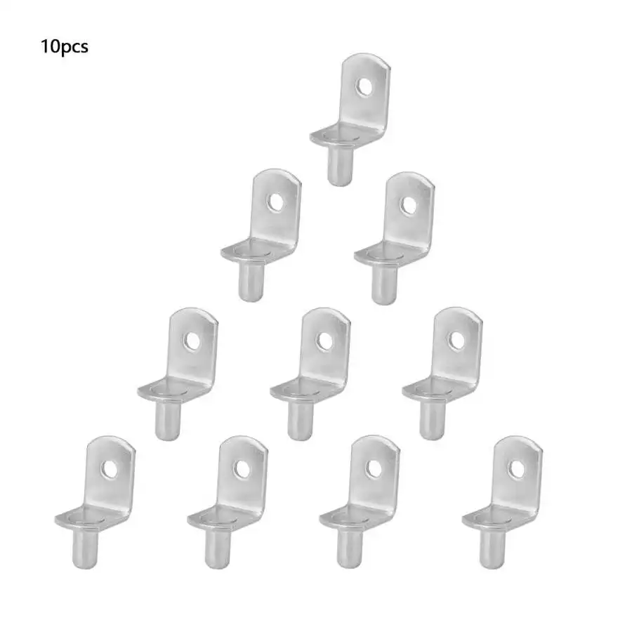 10Pcs Shelf Support Pins Stud Shelves Seperator Fixed Cupboard