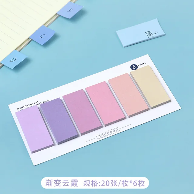 120 Pcs Cute Novelty Sticky Notes Memo Pad Index Sticker Bookmark Page