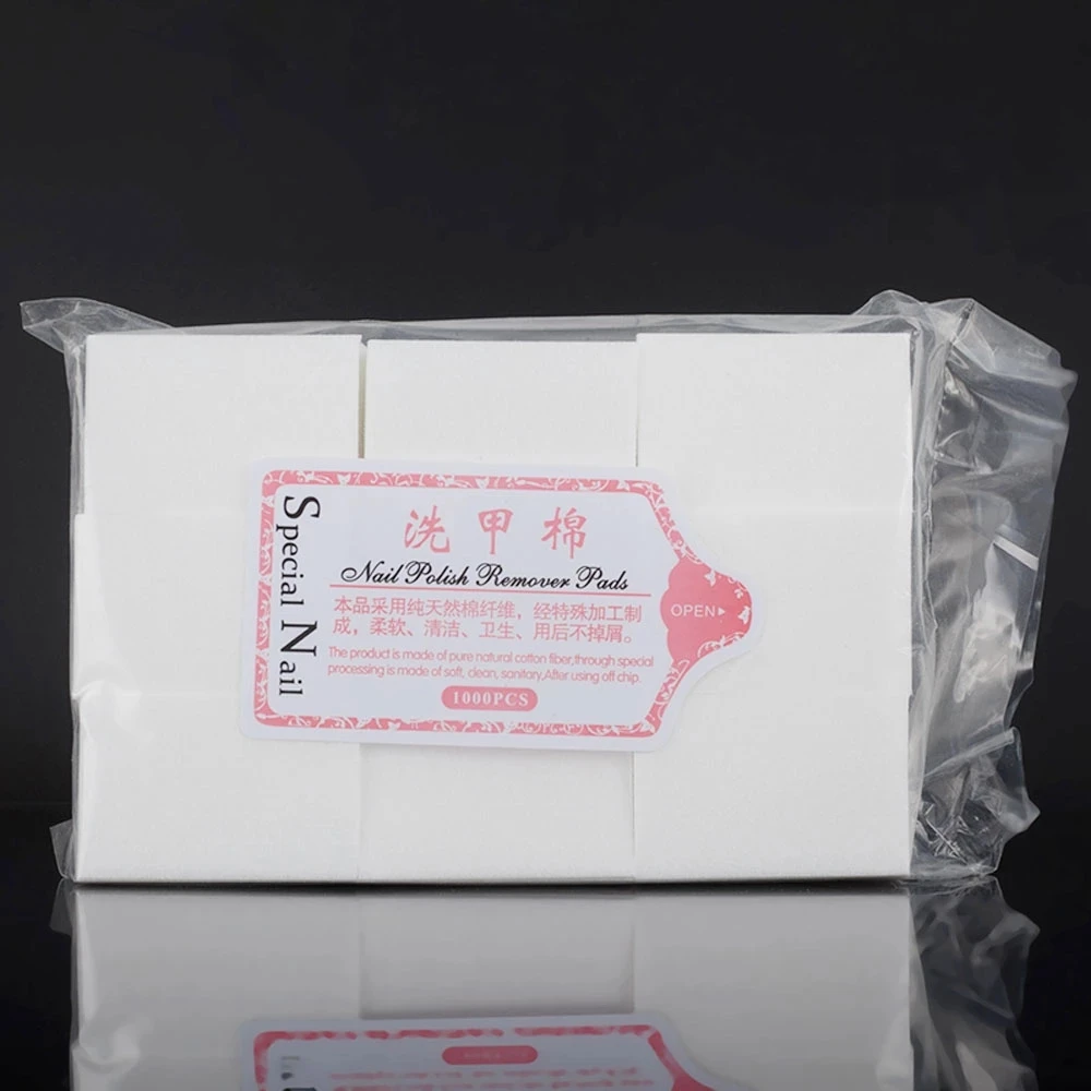 Nail Cotton Polish Remover Wipes Gel Clean Manicure Napkins Lint-Free Wipes Cleaner UV Gel Polish Paper Pads Towel Nail Tool#V 2