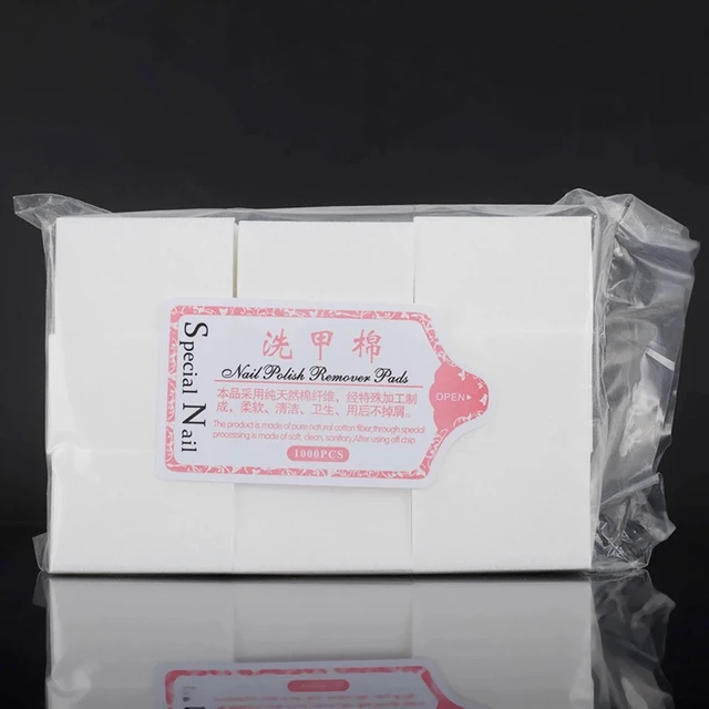 Convenient and efficient nail polish removal with high-quality cotton wipes