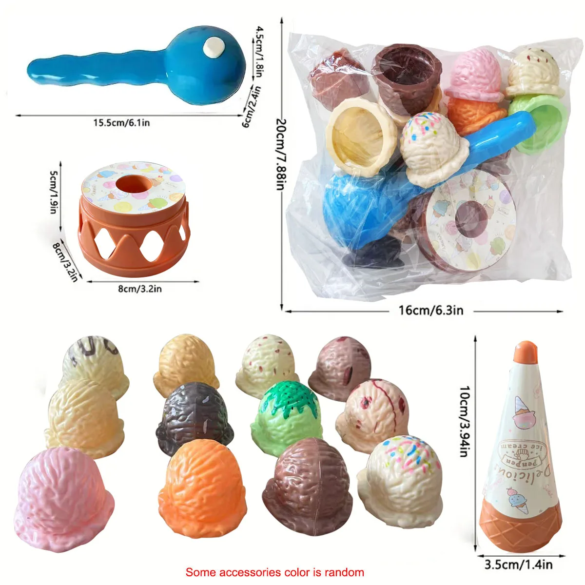 Children Simulation Food Kitchen Toy Ice Cream Stack Up Play Kids Pretend Play Toys Educational Toys For Baby Gifts kitchen toys